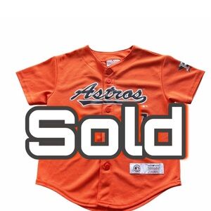 Houston Astros #27 Altuve Jersey Youth XS (4-5) Orange MLB Official